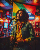 AI Art Pop Art Superstars Reggae Bob Marley 10