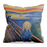 Edvard Munch 1895 The Scream - Throw Pillow