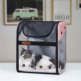 PVC Breathable Large Capacity Cat Carrying Space Capsule Cat Bag Portable Pet Dog Backpack Fold