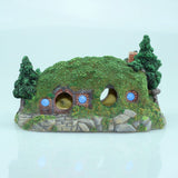 Aquarium Landscaping Castle Decoration Ornaments House Fish Tank Wooden House