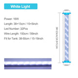 Ultra Thin LED Aquarium Lighting Lamp Aquatic Plant Light 18-75cm Extensible Waterproof Clip Lamp for Fish Tank 90-260V