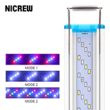 Ultra Thin LED Aquarium Lighting Lamp Aquatic Plant Light 18-75cm Extensible Waterproof Clip Lamp for Fish Tank 90-260V