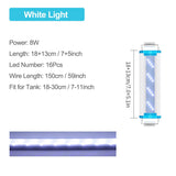 Ultra Thin LED Aquarium Lighting Lamp Aquatic Plant Light 18-75cm Extensible Waterproof Clip Lamp for Fish Tank 90-260V