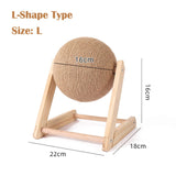 Cat Scratching Ball Toy Sisal Rope Ball Kitten Climbing Board Grinding Paws Toy Cat Scratcher Wear-resistant Pet Supplies