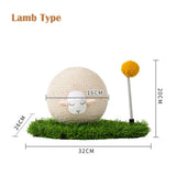 Cat Scratching Ball Toy Kitten Sisal Rope Ball Board Grinding Paws Toys Cats Scratcher Wear-resistant Vertical Pet Toys