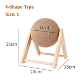 Cat Scratching Ball Toy Kitten Sisal Rope Ball Board Grinding Paws Toys Cats Scratcher Wear-resistant Vertical Pet Toys