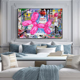 Abstract Street Art Modern Graffiti Art HQ Canvas Print