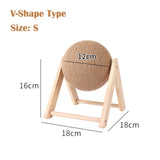 Cat Scratching Ball Toy Kitten Sisal Rope Ball Board Grinding Paws Toys Cats Scratcher Wear-resistant Vertical Pet Toys