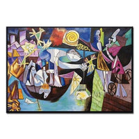 Famous Paintings Picasso Oil Painting Reproduction Abstract Human Fine Art Canvas Wall 80Cmx120Cm /