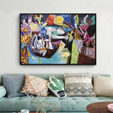 Famous Paintings Picasso Oil Painting Reproduction Abstract Human Fine Art Canvas Wall