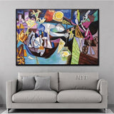 Famous Paintings Picasso Oil Painting Reproduction Abstract Human Fine Art Canvas Wall