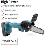 24V 4inch Mini Chain Saws Electric Tools Cordless Electric Chainsaw Wood Cutters Woodworking Tool Pruning Garden Tree Cutting