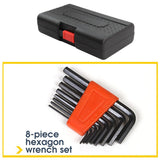 18pcs Hand Tools Multi-tool Kit Household Repair Tool Set Screwdriver Wrench Cutting Pliers Safety Hammer Scissors Flashlight