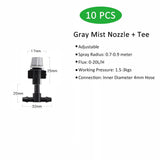 Automatic Drip Watering Sprayers Adjustable Irrigation Sprinkler Micro Spray Nozzle Hose Tee Gardening Tools for Greenhouses