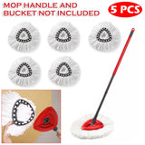 5pcs/lot Microfiber Mop Head Replacement Refill Mop Cloth Pads Reusable Floor Cleaning Washable Replace Mop Head for Vileda