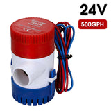 12V 24V Bilge Pump 500gph 1100gph Submersible Bilge Water Pump for Boat Seaplane Motor Fishing Boat Aquarium Swimming Pool