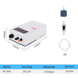 Aquarium Air Pump Fish Tank Mini Compressor Small Air Oxygen Pump with Air Stone Tube Aquatic Fishing Accessories 2W 5W