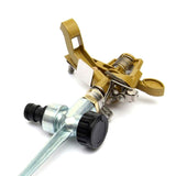 360 Degree Rotary Irrigation Sprayer Sprinkler Automatic Watering Garden Water Nozzle Impulse Sprayer Metal Spike Garden Tools