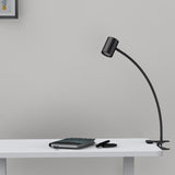 Clip on Reading Light 10-Levels Brightness Clamp Lamp Eye Protect 360° Flexible Book Lights for Desk Bedside Headboard