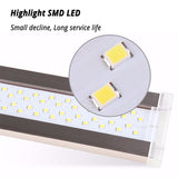 Aquarium Led Lighting for Aquarium Plant 12W-24W Ultra-thin Aluminum Alloy Fish Tank Plant Grow LED Lighting 6500-7500K