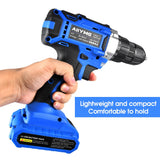 21V Cordless Electric Drill Wireless Screwdriver 1500mAh Battery Mini Power Tools 30N.m Electric Screw Driver 25+1 Settings