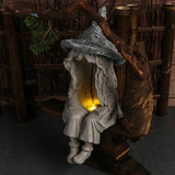 Year 2022 Garden Decoration Halloween Courtyard Decorative Statues Sculpture Figurines Ornament with Solar LED Lawn Light
