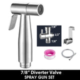 Handheld Toilet Bidet Sprayer Set Anal Vagina Flushing Hygienic Shower Spray Gun Stainless Steel Hand Bidet Faucet Toilet Shower