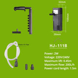 SUNSUN mini nano building internal filter submersible oxygen pump fish turtle aquarium water plant tank 220V