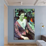 Hand Painted Oil Painting Paul Gauguin Women Figure Abstract Nordic Classic Retro