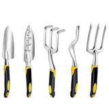 3pcs/5pcs Garden Tools Aluminum Alloy Shovel Rake Trowel Cultivator Lawn Farmland Gardening Bonsai Tools Hand Tool Kit