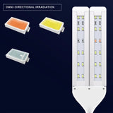 100V-240V Aquarium Led Lighting for Aquarium Plant Adjustable Fish Tank Four-Row Lamps Clip-on Plant Grow LED Lighting