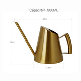 400/1000/1500ML Stainless Steel Watering Can Household Pot Gardening Tool Long Mouth Watering Device Sprinkling for Plant Flower