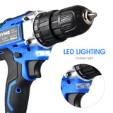 21V Cordless Electric Drill Wireless Screwdriver 1500mAh Battery Mini Power Tools 30N.m Electric Screw Driver 25+1 Settings