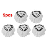 5pcs/lot Microfiber Mop Head Replacement Refill Mop Cloth Pads Reusable Floor Cleaning Washable Replace Mop Head for Vileda