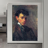 Hand Painted Picasso Self Portrait Canvas Oil Painting Abstract Nordic Modern Art Room Decors