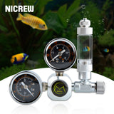 DIY Aquarium CO2 Regulator Magnetic Solenoid Check Valve Bubble Counter Fish Tank Accessories CO2 Pressure-reducing Valve