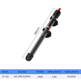 Aquarium Heater Submersible Fish Tank Automatic Water Heater Constant Temperature Heating Rod Aquarium Essential 220-240V