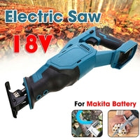 18V Electric Cordless Reciprocating Saw Portable Metal Wood Cutting Machine Power Tool Adjustable Speed Electric Saber Saw