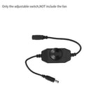 Aquarium Fan Automatic Temperature Control Tank Cooling 360 Rotating Fish Tank Fan Water Cooling Mute Detachable 110-240V
