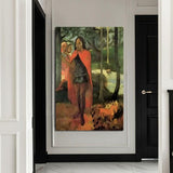 Hand Painted Oil Painting Paul Gauguin The Wizard of Khivawa Island Abstract Nordic Classic Retro Decor