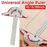 Woodworking Tools Woodworkers Edge Rule 0-70° Adjustable Protractor Angle Finder Gauge Measuring Instruments Carpentry Tool
