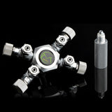 Aquarium DIY co2 Splitter Regulator Valve Distributor with Multi Way Outlets Aluminum Alloy for Aquarium Plant CO2 Tank