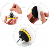 22pcs/Set Buffing Polishing Pads Wheel Sponge Mop Kit Car Polishing Disc Self-Adhesive Buffing Waxing Sponge Tools Accessories