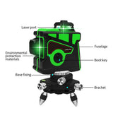 WAKYME 12 Lines Green Laser Level 3D Self-Leveling 360 Horizontal Vertical Cross Measure Tools Powerful Laser Leveling Device
