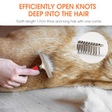 Pet Grooming Comb Cat Dog Supplies Hair Removal Comb Brush Needle Pet Hair Brush Fur Dematting Deshedding Brush Grooming Tool