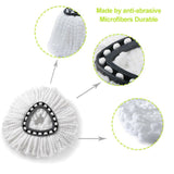 5pcs/lot Microfiber Mop Head Replacement Refill Mop Cloth Pads Reusable Floor Cleaning Washable Replace Mop Head for Vileda