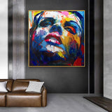 Hand Painted Oil Painting Francoise Nielly Canvas Painting Portrait Palette Knife Face Lmpasto Figure s