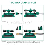 360 Degree Rotating Garden Lawn Sprinkler Automatic Watering Irrigation System 3 Arms Sprayer Water Sprinkler Garden Supplies