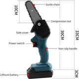 24V 4inch Mini Chain Saws Electric Tools Cordless Electric Chainsaw Wood Cutters Woodworking Tool Pruning Garden Tree Cutting