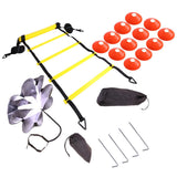 Adjustable Footwork Training Equipment Ladder Kit Football Speed Rungs Agility for Outdoor Exercise Sport Ornaments